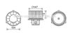 AVA QUALITY COOLING HY8354 Electric Motor, interior blower